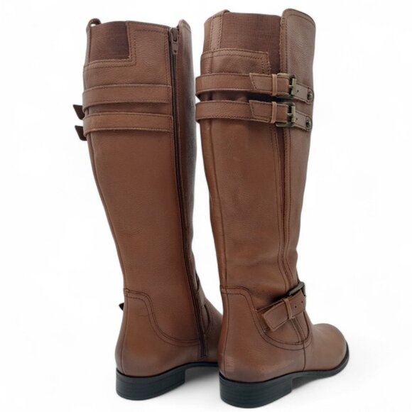 Naturalizer Women's Size 8 Jessie Banana Bread Leather Wide Calf Knee High Boot - Picture 11 of 15